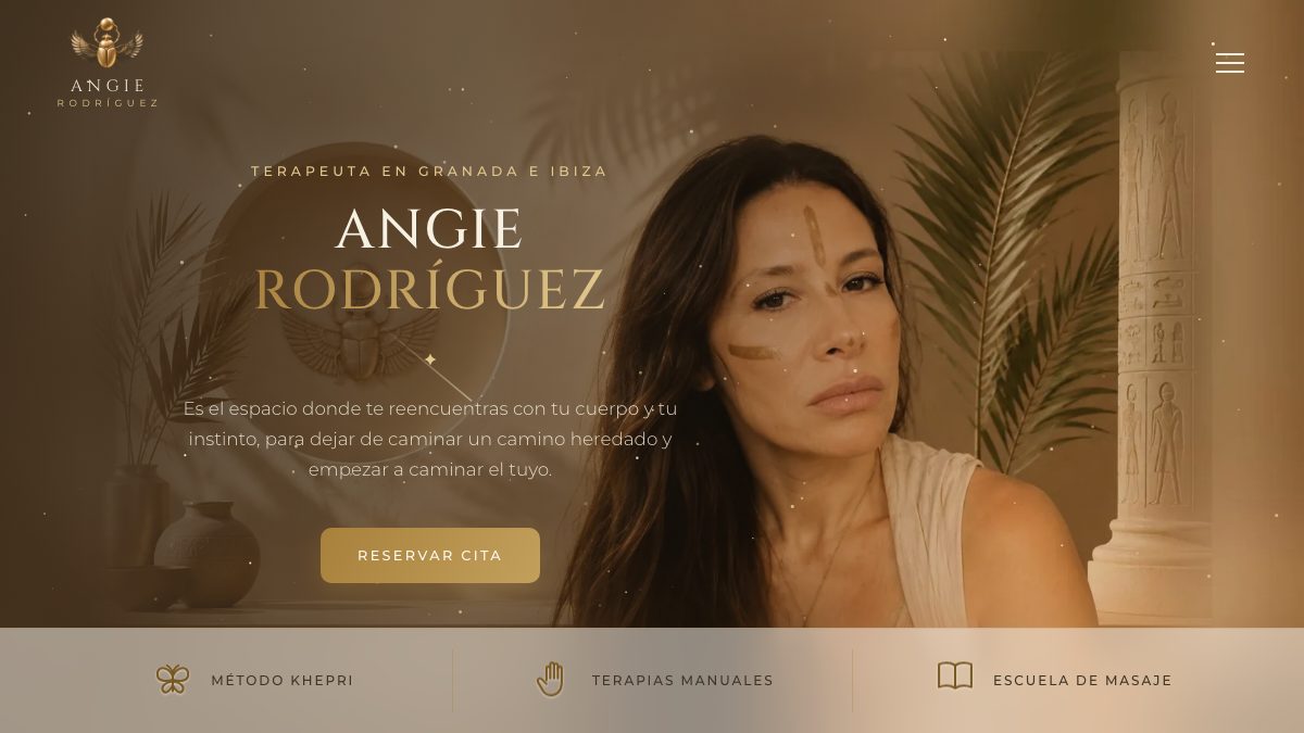 Web de Angie Rodríguez, terapeuta en Granada e Ibiza